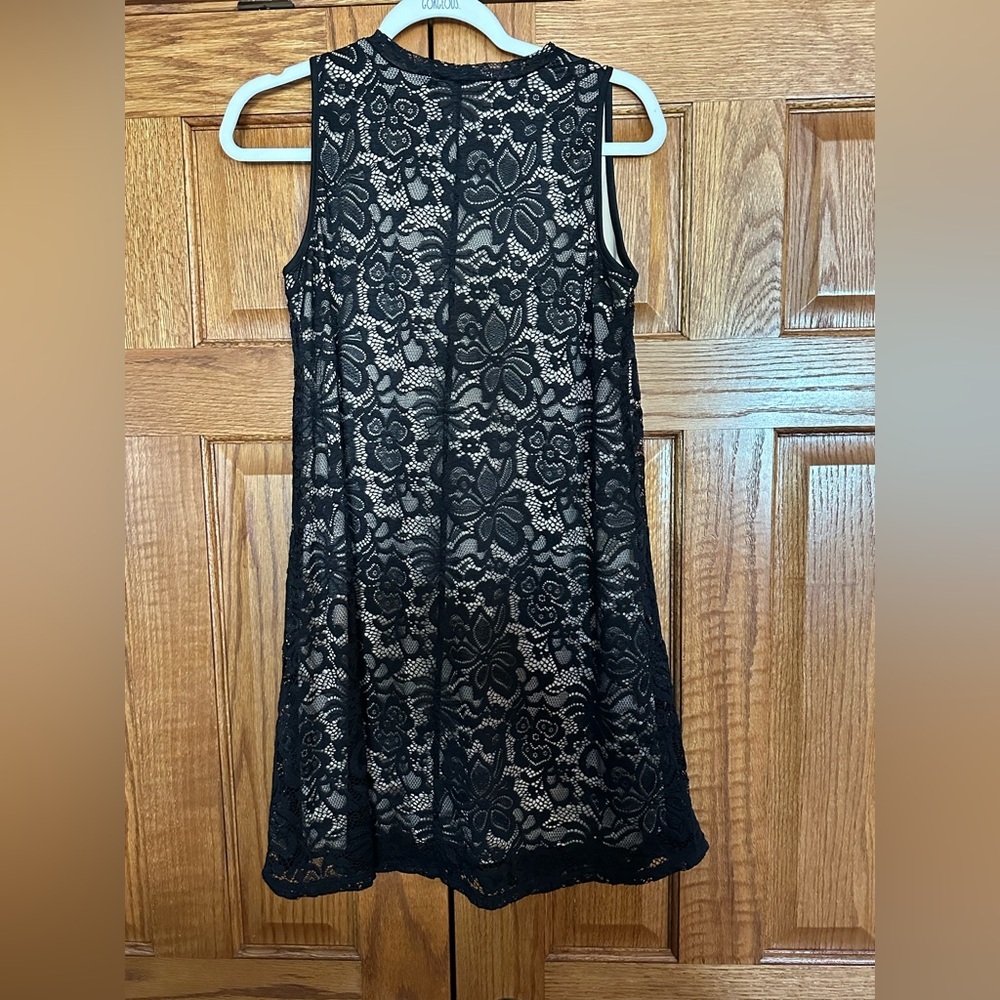 Liberty Love Black Lace Dress with Crisscross Detail - Picture 4 of 4